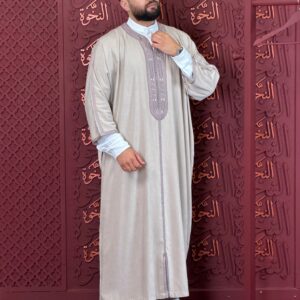 Gray Jellaba Cachmeer fiber